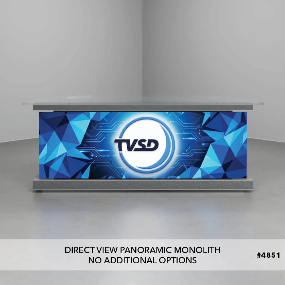 Direct View Panoramic Monolith Desk