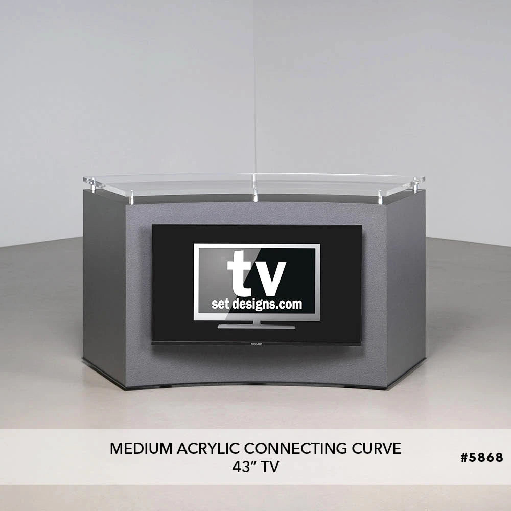 Medium Acrylic Connecting Curve Desk