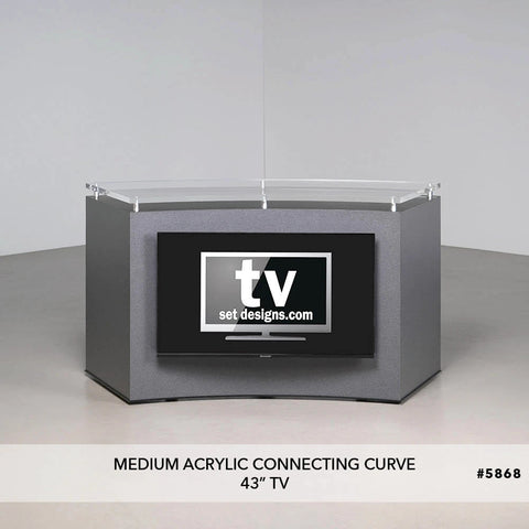 Medium Acrylic Connecting Curve Desk