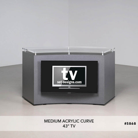 Medium Acrylic Curve Desk