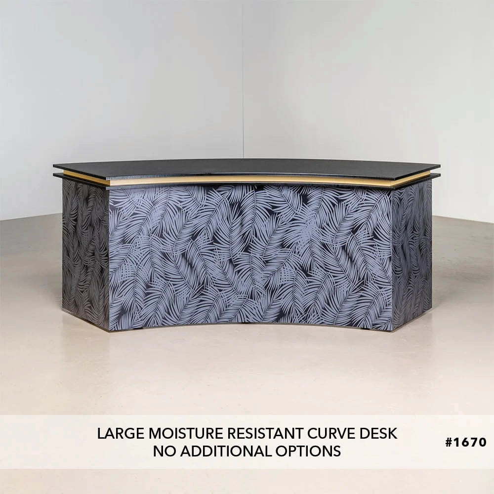 Large Moisture Resistant Curve Desk