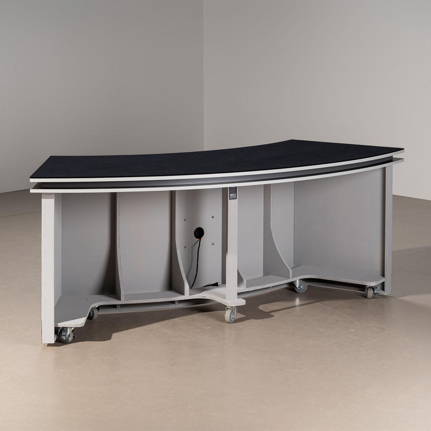 Extra Large Curve Desk  Broadcast Furniture –