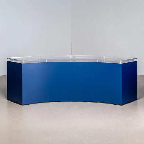 Acrylic Extra Large Curve Desk