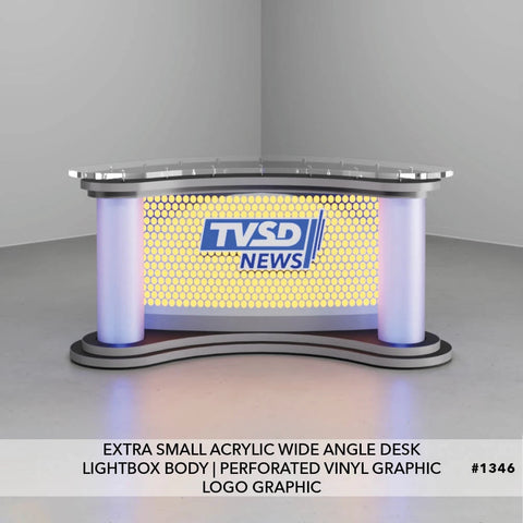 Extra Small Acrylic Wide Angle Desk