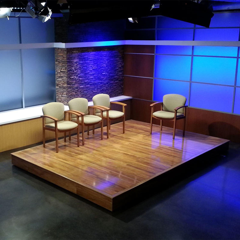 Show Platform Rendring Rectangle Platform | Broadcast Set Design – TVsetdesigns.com