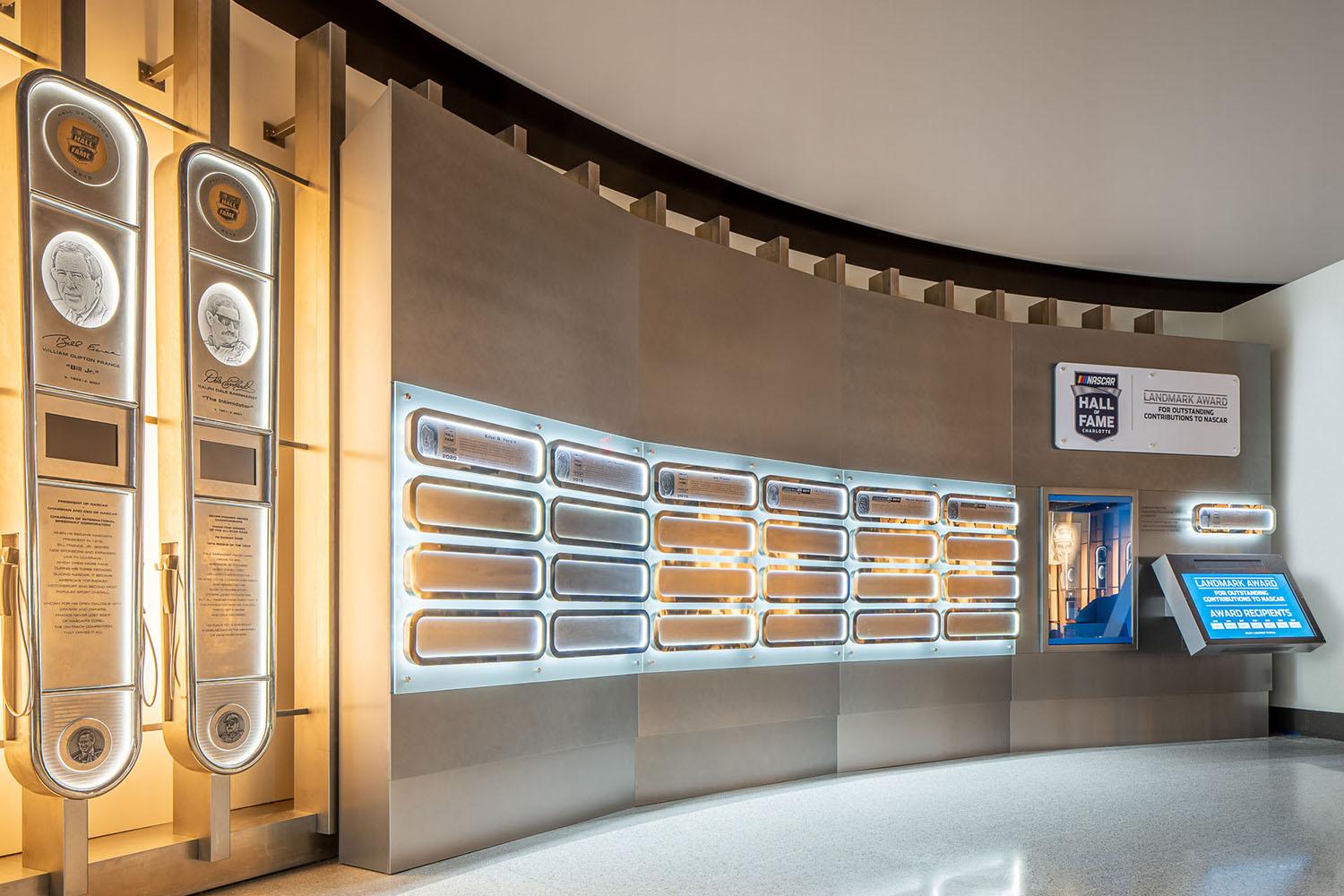 Custom fabrication and installation for Nascar Hall of Fame museum