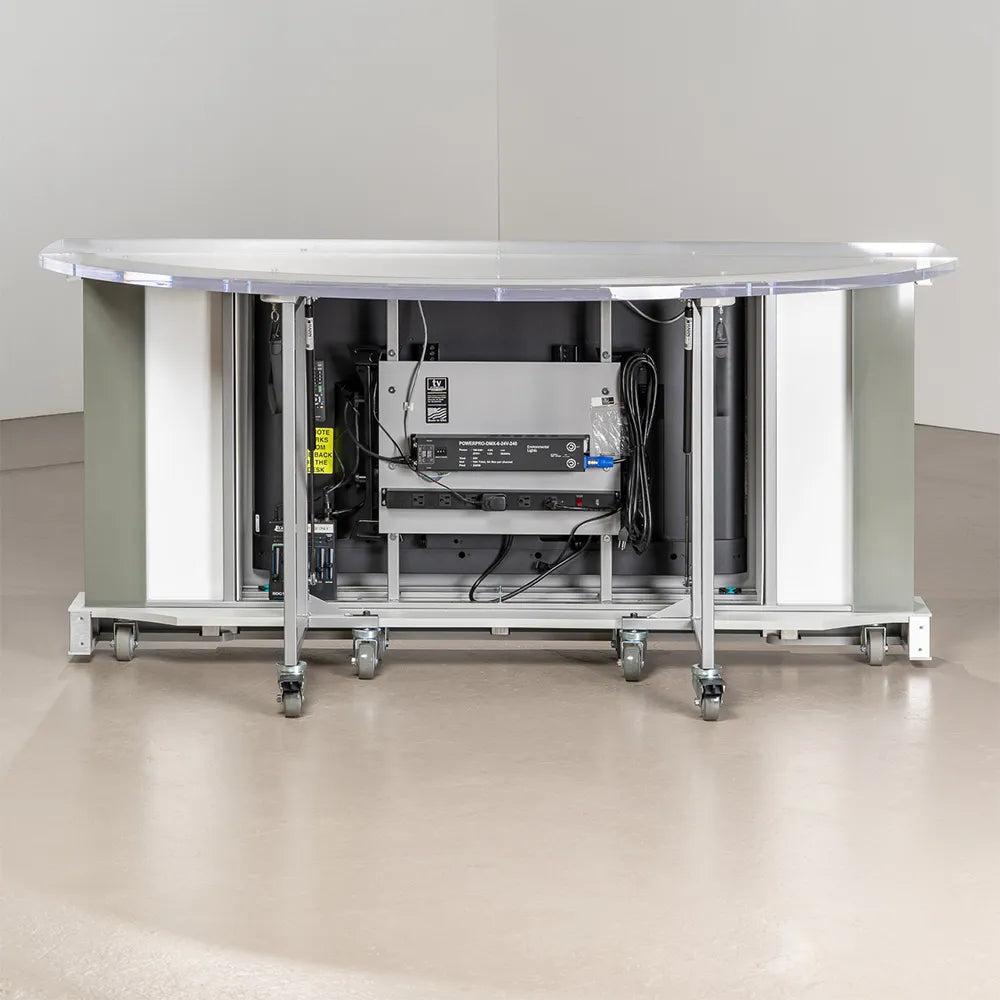 Monitor Monolith Desk | Broadcast Studio Furniture – TVsetdesigns.com