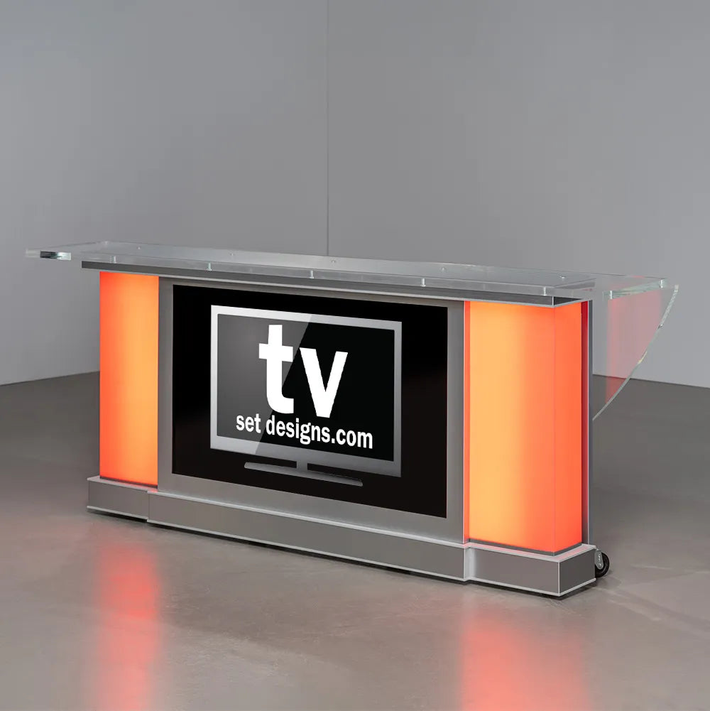 Monolith News Desk | Broadcast Studio Furniture – TVsetdesigns.com