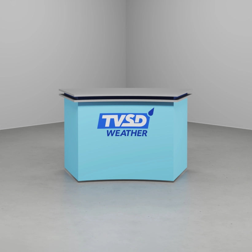 Small Moisture Resistant Curve Desk