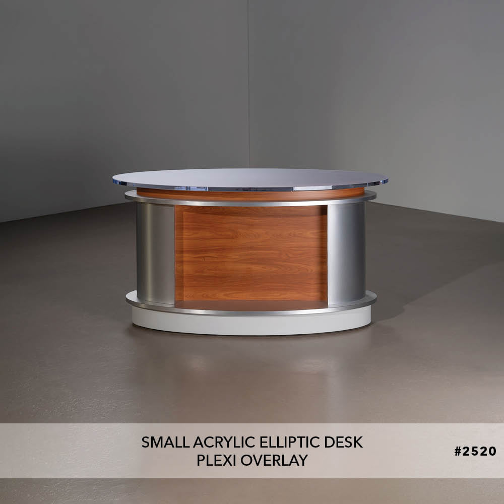 Small Acrylic Elliptic Desk