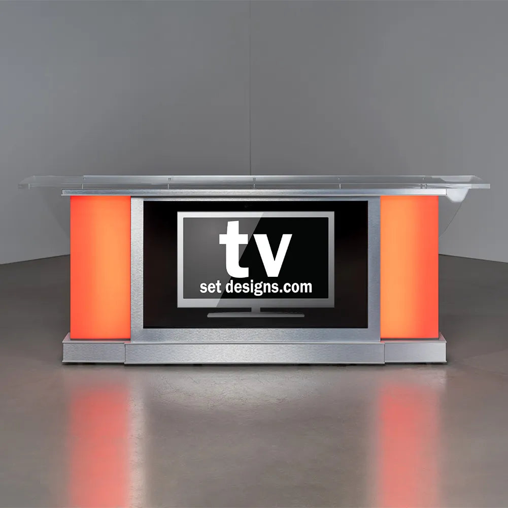 Monitor Monolith Desk | Broadcast Studio Furniture – TVsetdesigns.com