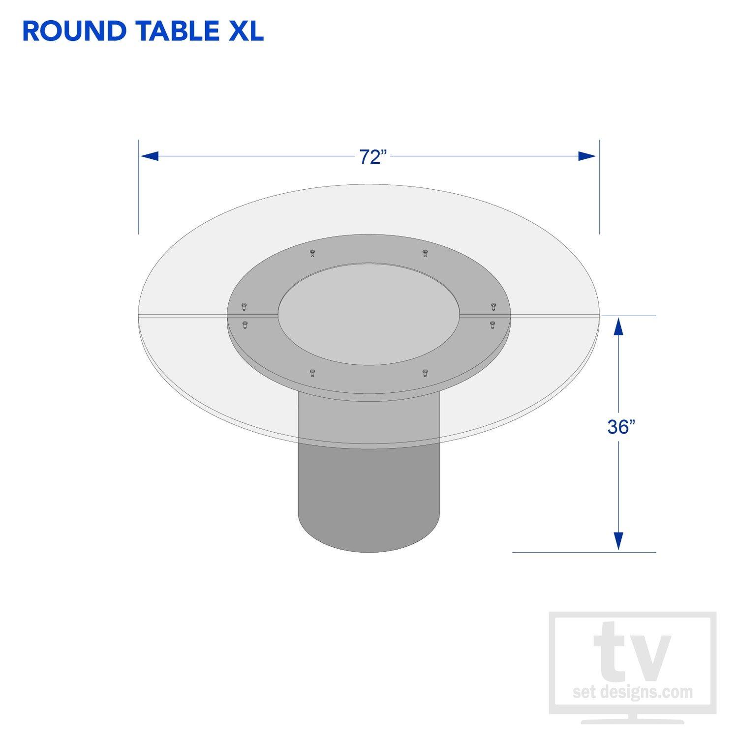 Round Table XL | Broadcast News Table – TVsetdesigns.com