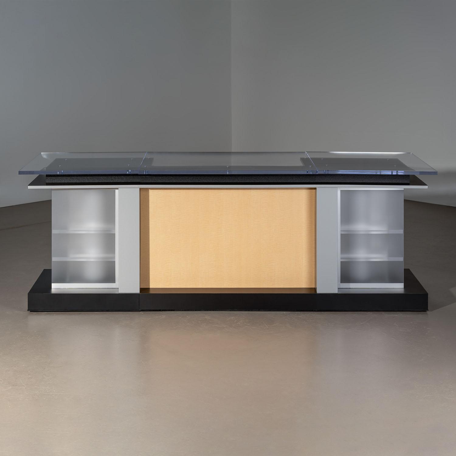 Three Piece Modular Desk | Broadcast Furniture – TVsetdesigns.com