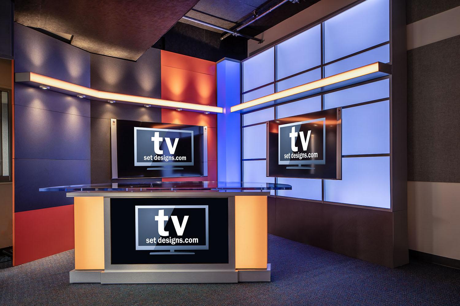 Corner Set for a high school broadcast media education program