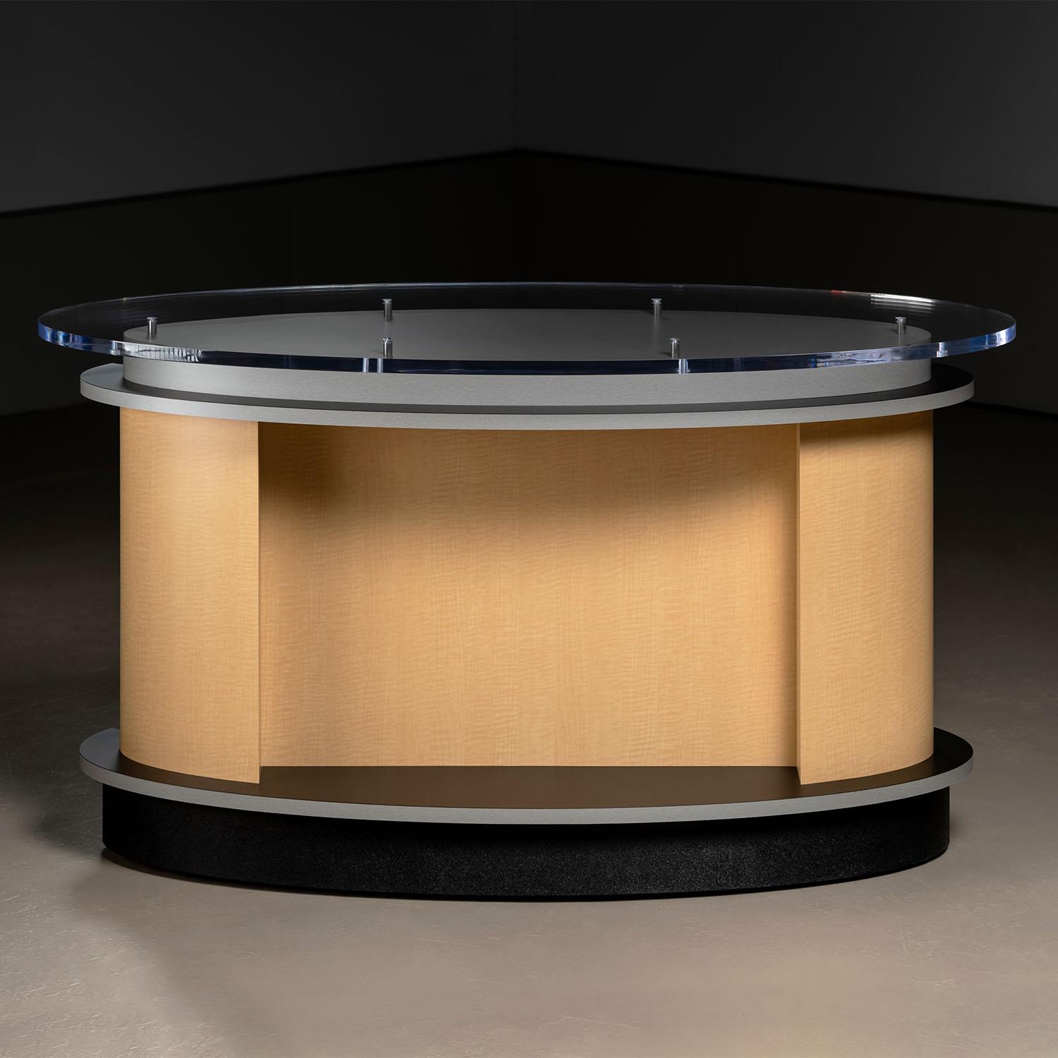 Acrylic Small Elliptic Desk