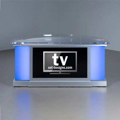 Monolith News Desk | Broadcast Studio Furniture – TVsetdesigns.com