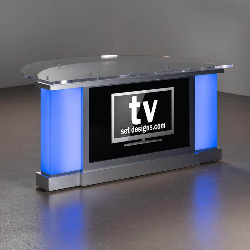 Monolith News Desk | Broadcast Studio Furniture – TVsetdesigns.com